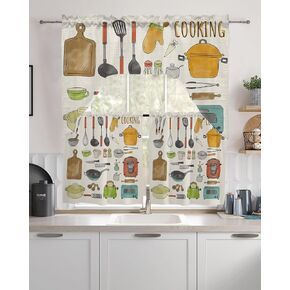 Sunflower Plaid Swag Valance Kitchen Curtains, Rod Pocket Valance Curtain Panels for Bedroom Living Room Bathroom Cafe Windows, Rustic Black White Buffalo Check Bee 56''x36''