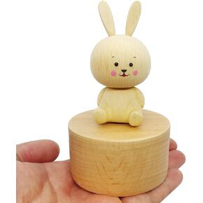 Cute Little Bird Mini Music Box, Little Animals Wooden Mechanical Music Box, The Music Box Gift That Sings by My Side, Best Gift for Boy Girl Friends Singing Music Gift Box