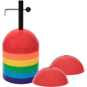 Champion Sports Rigid Dome Cone Sets for Athletics and Social Distancing