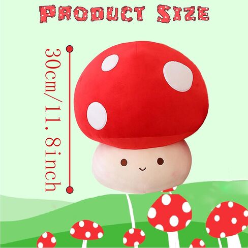 Large Mushroom Plush Toy, Mushroom Stuffed Animal Hugging Throw Pillow Plushies Doll Toy, Gift for Birthday Valentine in Saudi Arabia