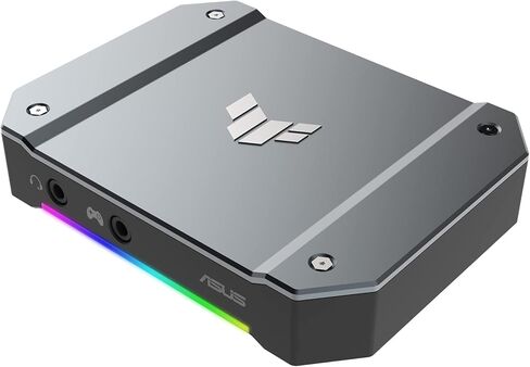 ASUS TUF GAMING CAPTURE BOX-4KPRO (4K144 | 2K144 | Full HD 240 HDR Passthrough، 4K60 | 2K120 | التقاط Full HD 120، USB Type-C 3.2 Gen 2، HDMI 2.1، دعم VRR، القياس على اللوحة، معتمد لـ OBS™ ) in Saudi Arabia