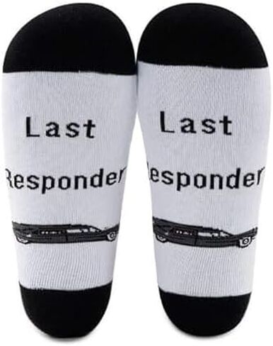 G2TUP 2 Pairs Mortician Last Socks Funny Dark Humor Gift Idea Funeral Director Gifts in Saudi Arabia