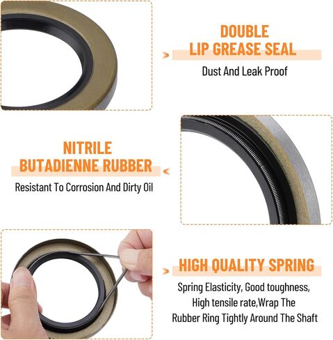 2 Set Trailer Axles Bearings Kit: 30205 Bearings Races TC 30x52x10mm Seals Dust Covers Cotter Pins Fit for 25mm Axles Trailer Wheel Hub in Saudi Arabia