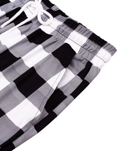 Alimens & Gentle Womens Pajama Pants Plaid Stretch Comfy Lounge Pants Drawstring Sleep Bottoms with Pockets in Kuwait