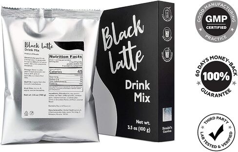 Black Latte Dry Drink Black Charcoal Latte from HENDEL LLC in Saudi Arabia