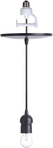 Worth Home Products - Instant Pendant Converter Adapter Only Kit – Transitional Recessed Light Conversion Kit for 6" and 4" Recessed Mounted Cans (Matte Black) in Saudi Arabia