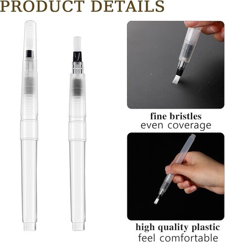 6 Pcs Letter Sealer Stamp Moistener Envelopes Sealer Pencil Style Envelope Moistener with Nylon Brush Head Stamp Mailing Envelope Licker for Office Classroom, Clear in Saudi Arabia