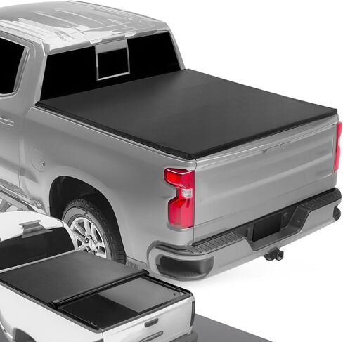 DNA Motoring TTC-RU-033 Soft Vinyl Roll-Up Tonneau Cover Compatible with 1999-2006 Silverado Sierra 1500 2500 3500 & HD Models 6.5Ft Fleetside Bed in Saudi Arabia