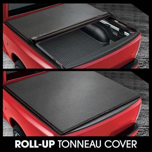 DNA Motoring TTC-RU-033 Soft Vinyl Roll-Up Tonneau Cover Compatible with 1999-2006 Silverado Sierra 1500 2500 3500 & HD Models 6.5Ft Fleetside Bed in Saudi Arabia