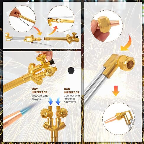 Cutting Torch CA2460 Victor Cutting Torch 315FC Torch Handle Oxy Acetylene Torch Heavy Duty Cutting Torch kit for Cutting and Welding in Saudi Arabia