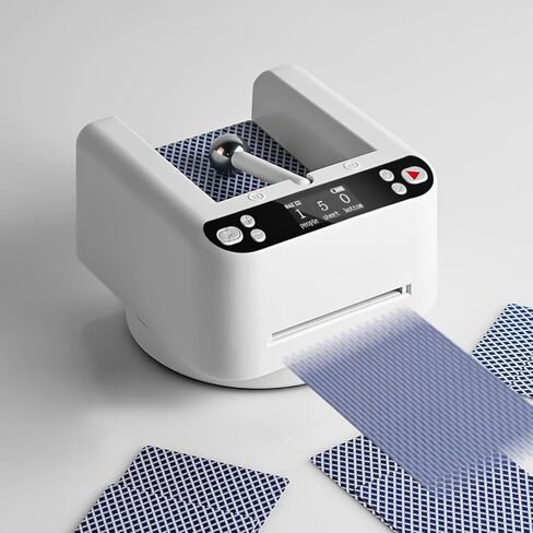 Updated Automatic Card Dealer Machine, 360° Rotating 2 Decks Card Smooth Dealing, Casino Playing Card Table Accessories for Texas Holdem, Blackjack in Saudi Arabia