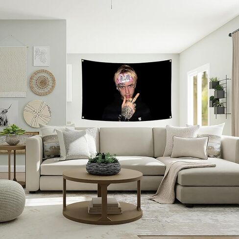 ليل زقزقة العلم نسيج الفن الموسيقى ملصق لغرفة النوم غرفة المعيشة كلية النوم جدار ديكور 3x5 قدم in Saudi Arabia