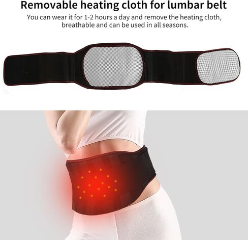 Back Brace for Lower Back Pain Women and Men, Back Support Brace with Removable Self-Heating Pad and Adjustable Straps, Pain Relief Back Waist Support Lumbar Brace Belt in Kuwait