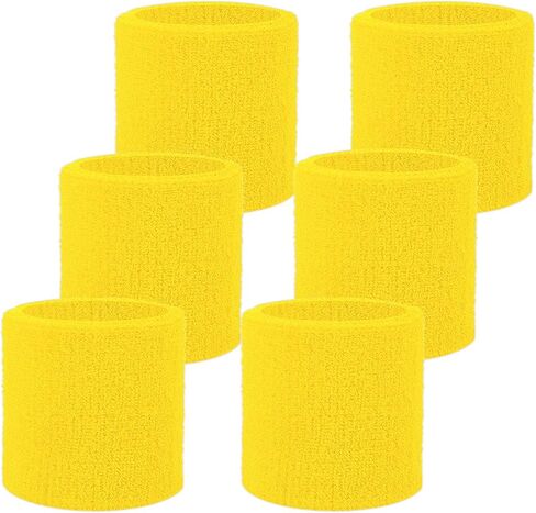 Wristbands Sweatbands for Men & Women, Breathable Tennis Wrist Bands Absorbent Sweat Band Multiuse Wristband for Basketball, Running, Gym, Working Out in Saudi Arabia