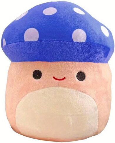 Cute Mushroom Plush Stuffed Toys,The Best Gift for Children,Friends,Christmas,Halloween and Valentine's Day (8inch Blue Mushroom) in Saudi Arabia