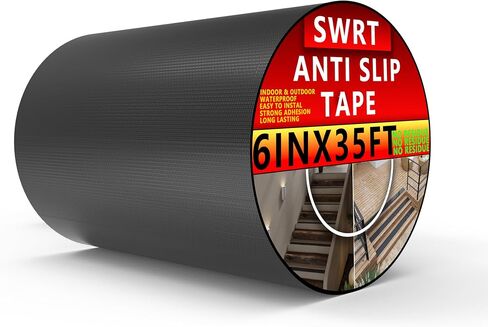 SWRT Transparent Anti Slip Traction Tape, 2 Inch x 35 FT Non-Abrasive Grip Tape Waterproof for Indoor & Outdoor, Heavy Duty Non-Slip Grip Tape, Anti-Slip Tape No Residue for Stairs, Bathroom in Saudi Arabia