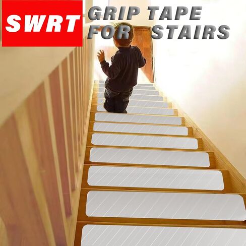 SWRT Transparent Anti Slip Traction Tape, 2 Inch x 35 FT Non-Abrasive Grip Tape Waterproof for Indoor & Outdoor, Heavy Duty Non-Slip Grip Tape, Anti-Slip Tape No Residue for Stairs, Bathroom in Saudi Arabia