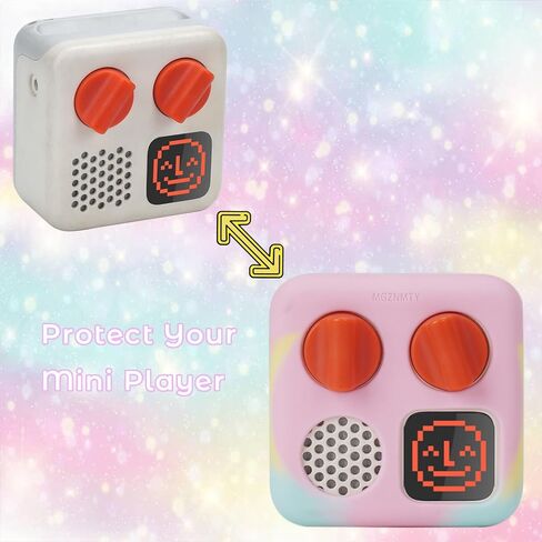 (إصدار سميك) حافظة من السيليكون متوافقة مع Yoto Mini - مشغل الصوت والموسيقى للأطفال، سترة مغامرة مع حبل معصم (أزرق) in Kuwait