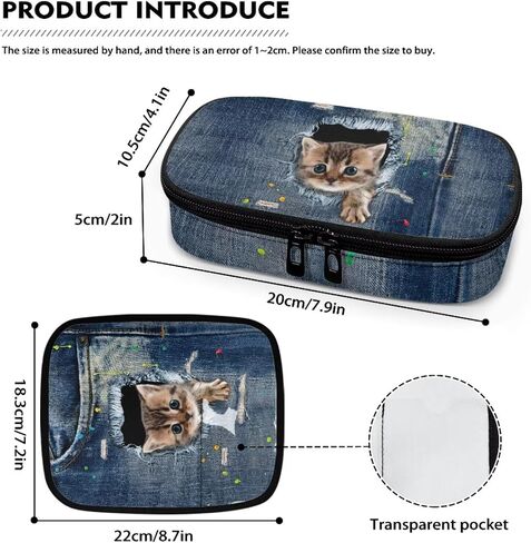 Cute Denim Cat Diabetic Supplies Bags Insulin Travel Storage Case for Glucose Meter Insulin Storage Bag Holds Insulin Pens Blood Sugar Test Strips in Saudi Arabia