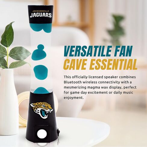 2-in-1 NFL Team Magma Lamp with Built-in Bluetooth Speaker - 16.5" NFL Team Magma Lamp with Standard Outlet Connection and 30-Watt Bulb (Included) – Los Angeles Rams in Kuwait