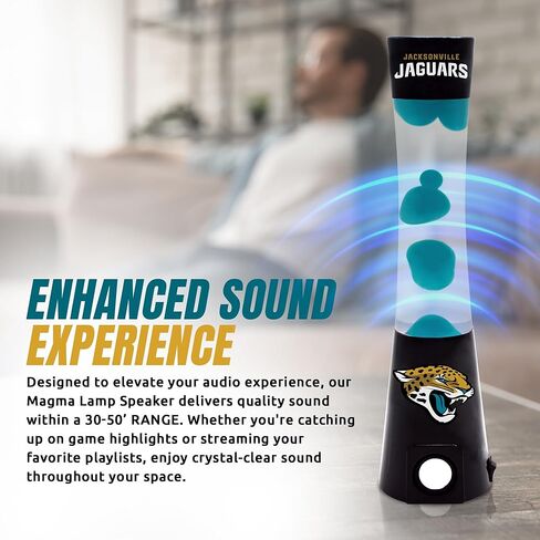 2-in-1 NFL Team Magma Lamp with Built-in Bluetooth Speaker - 16.5" NFL Team Magma Lamp with Standard Outlet Connection and 30-Watt Bulb (Included) – Los Angeles Rams in Kuwait