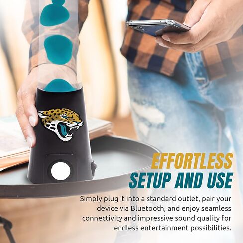 2-in-1 NFL Team Magma Lamp with Built-in Bluetooth Speaker - 16.5" NFL Team Magma Lamp with Standard Outlet Connection and 30-Watt Bulb (Included) – Los Angeles Rams in Kuwait