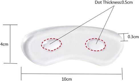 4 أزواج من وسادة قبضة الظهر من الجل الشفاف، وسادة كعب لاصقة ناعمة من السيليكون مضادة للانزلاق مناسبة للكعب العالي مع حشوات أحذية كبيرة جدًا، نعل داخلي نسائي مضاد للانزلاق بكعب عالٍ in Kuwait