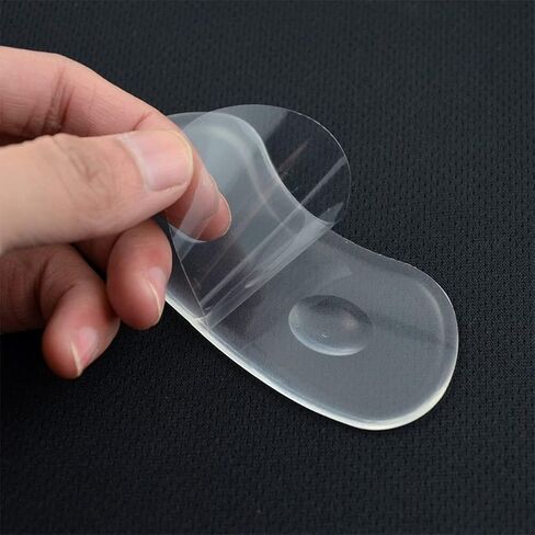 4 أزواج من وسادة قبضة الظهر من الجل الشفاف، وسادة كعب لاصقة ناعمة من السيليكون مضادة للانزلاق مناسبة للكعب العالي مع حشوات أحذية كبيرة جدًا، نعل داخلي نسائي مضاد للانزلاق بكعب عالٍ in Kuwait