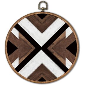 KSDUT Southwestern Aztec Wall Art Decor - Boho Native American Textile Wall Art Canvas Frame Hanging Prints, Bohemian Navajo Tribal Western Wall Art Decor for Farmhouse Home Decorations 8"x8"