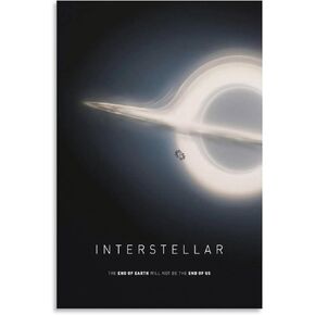 SUANQ Interstellar Movie Poster Canvas Art Poster and Wall Art Picture Print Modern Family Bedroom Decor Posters 12x18inch(30x45cm)
