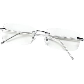 Ultra Light Frameless Reading Glasses Aluminum Leg for Women Men Blue Light Blocking Trend Reading Computer Reader