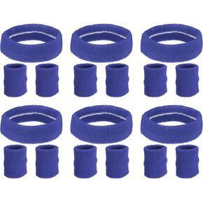 PATIKIL Sweatbands Headband Wristband, Sweatband Terry Cloth for Sports Basketball Tennis Athletic Gym Working Out