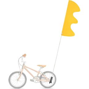 Bike Flag with Pole for Safety 6 ft Trike Flags Orange Go Kart Flag Bicycle Safety Flag Telescopic Flag Pole Dirt Bike Flag Mount Warning Flag for Mobility Scooter Kayak Flag Adjustable Waterproof