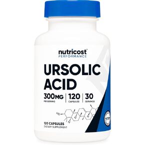 Nutricost Ursolic Acid 300mg, 120 Capsules - Vegetarian, Non GMO, Gluten Free, Soy Free