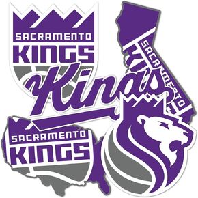 Desert Cactus Sacramento Kings Stickers NBA Officially Licensed Sticker Vinyl Decal Laptop Water Bottle Car Scrapbook (Type 2-3)