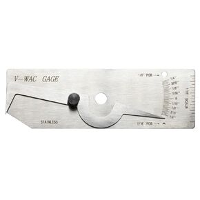 HFS(R) Bridge Cam Gauge Test Ulnar Welding Inspection Gage C-50 Stainless Steel