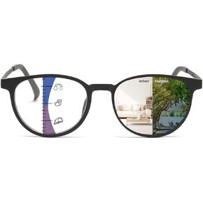 Bifocal Progressive Reading Glasses Photochromic Anti-UV400 Men's Sunglasses TR90 Metal Women's Reading Glasses