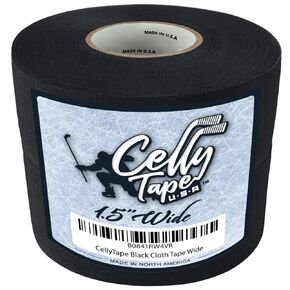 شريط عصا الهوكي CellyTape، بعرض 1.5 بوصة، 2 - حزمة، شريط قماش هوكي الجليد والأسطوانة، حراس المرمى، شريط مضرب البيسبول، مقبض لاكروس الرياضي، لاصق قوي، سهل التمزيق صنع في الولايات المتحدة الأمريكية (شريط أبيض)