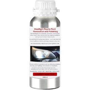 Car Headlight Restoration Kit, Auto Headlight Lens Polish Repair Kit Atomizing Cup Headlight Vapor Renovation Tool with 200ml Liquid for Repair of Scratch,Yellowed, Haze, Oxidized, Cracked Headlights