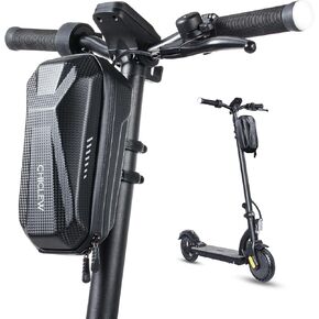 CHICLEW Portable Electric Scooter Bag, Quick Release Scooter Storage Bag with 2L Large Capacity, Waterproof Scooter Front Handlebar Bag for Carrying Phone, Wallet, Charger Tools, Repair Tools