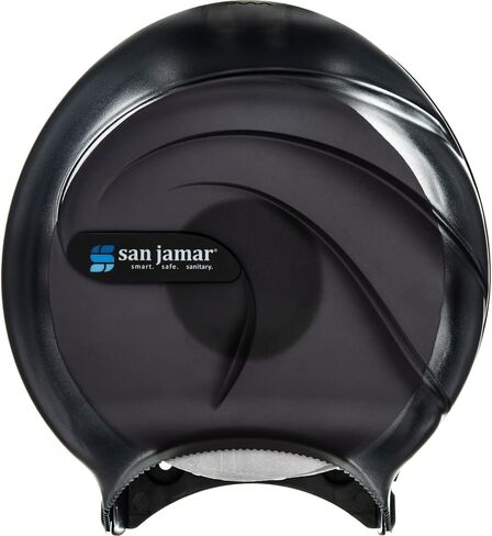 San Jamar - SJMR4000TBK R4000TBK Twin 9" Jumbo Tissue Dispenser, Black Pearl, 12" x 19" x 5.3" in Saudi Arabia