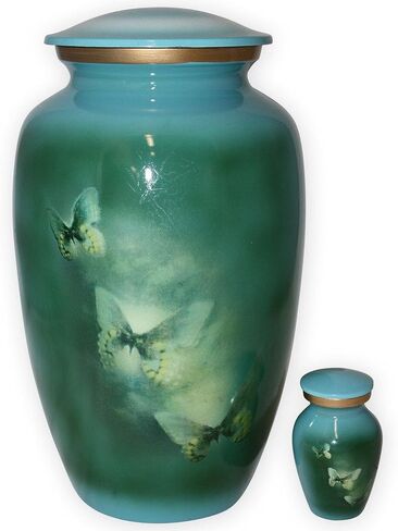 Butterflies in Flight Keepsake Urn for Ashes - Small Size - NOT Intended for Full Cremation Ash Quantity in Saudi Arabia