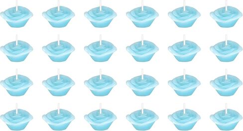Mega Candles 12 pcs Unscented Rose Gold Floating Rose Petals Flower Candle, Hand Poured Paraffin Wax Candles 1.5 Inch Diameter, Home Décor, Wedding Receptions, Baby Showers, Birthdays, Parties & More in Saudi Arabia