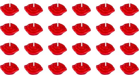 Mega Candles 12 pcs Unscented Rose Gold Floating Rose Petals Flower Candle, Hand Poured Paraffin Wax Candles 1.5 Inch Diameter, Home Décor, Wedding Receptions, Baby Showers, Birthdays, Parties & More in Saudi Arabia