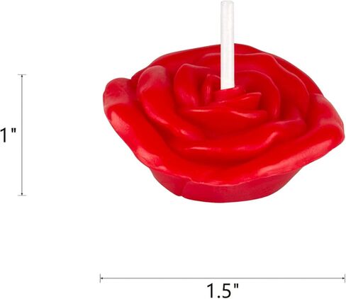 Mega Candles 12 pcs Unscented Rose Gold Floating Rose Petals Flower Candle, Hand Poured Paraffin Wax Candles 1.5 Inch Diameter, Home Décor, Wedding Receptions, Baby Showers, Birthdays, Parties & More in Saudi Arabia