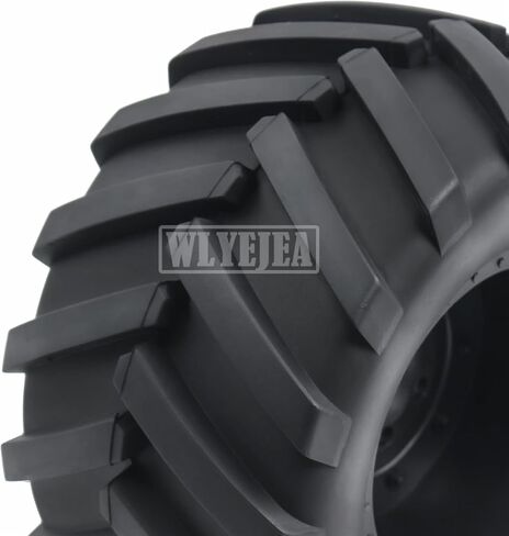 4PCS 1/10 Scale RC Monster Truck Rubber Tire w/12mm Hex Plastic Wheel Rim 133mm/73mm Rubber Rocks Tyres Set Fit for 1/10 RC Monster Truck E-Revo and Summit,MAXX, HIMOTO HSP HPI Tamiya Kyosho in Kuwait