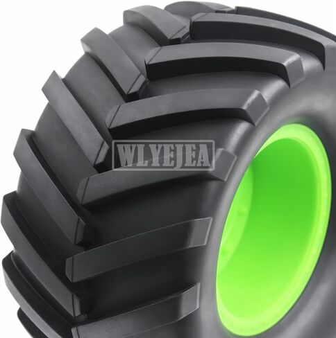 4PCS 1/10 Scale RC Monster Truck Rubber Tire w/12mm Hex Plastic Wheel Rim 133mm/73mm Rubber Rocks Tyres Set Fit for 1/10 RC Monster Truck E-Revo and Summit,MAXX, HIMOTO HSP HPI Tamiya Kyosho in Saudi Arabia