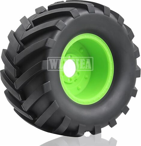 4PCS 1/10 Scale RC Monster Truck Rubber Tire w/12mm Hex Plastic Wheel Rim 133mm/73mm Rubber Rocks Tyres Set Fit for 1/10 RC Monster Truck E-Revo and Summit,MAXX, HIMOTO HSP HPI Tamiya Kyosho in Saudi Arabia