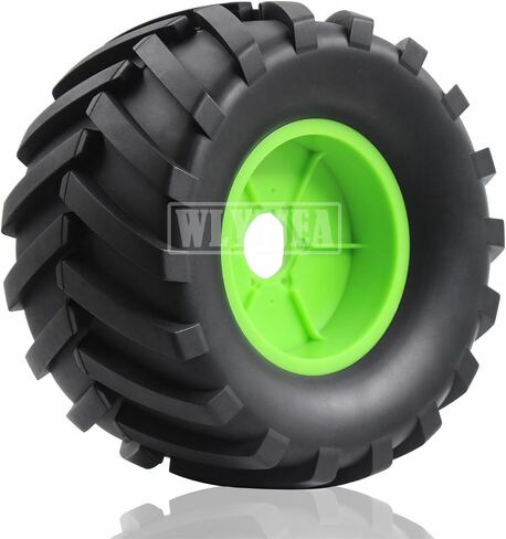 4PCS 1/10 Scale RC Monster Truck Rubber Tire w/12mm Hex Plastic Wheel Rim 133mm/73mm Rubber Rocks Tyres Set Fit for 1/10 RC Monster Truck E-Revo and Summit,MAXX, HIMOTO HSP HPI Tamiya Kyosho in Saudi Arabia