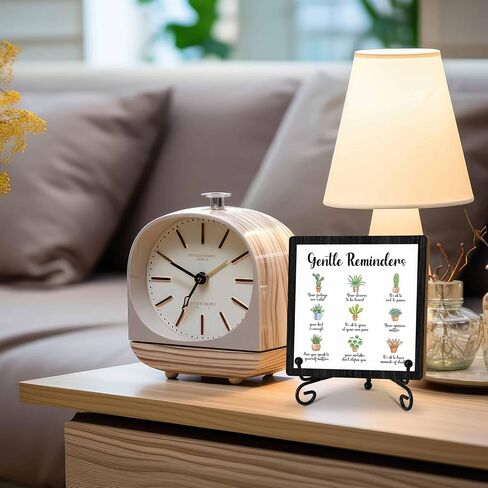 Mental Health Desk Decor Sign, Inspirational Wooden Sign With Stand, Gentle Reminders Sign For Home Therapy Office School Counselling Office, Encouragement Gifts For Family Friend Coworker, C08 in Saudi Arabia